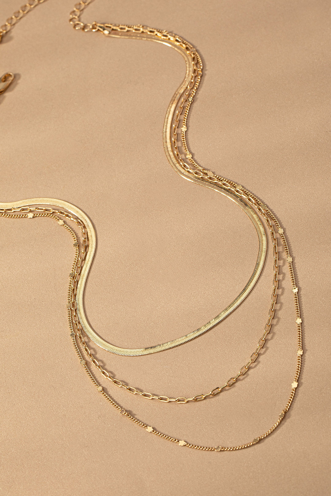 She's Extra Herringbone Necklace Set