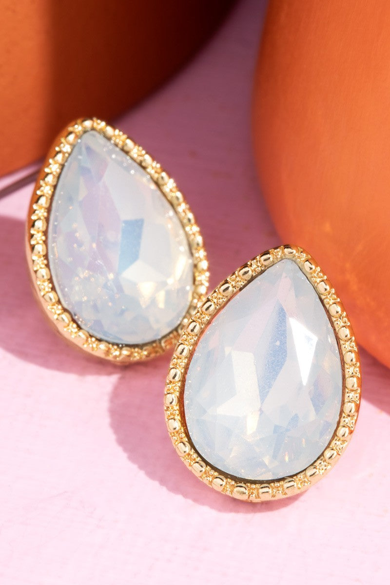 Whisper in the Wind Opal Teardrop Earrings