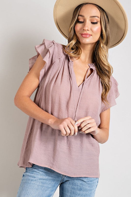 Time to Party Ruffle Top