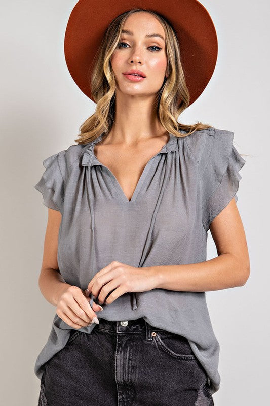 Time to Party Ruffle Top