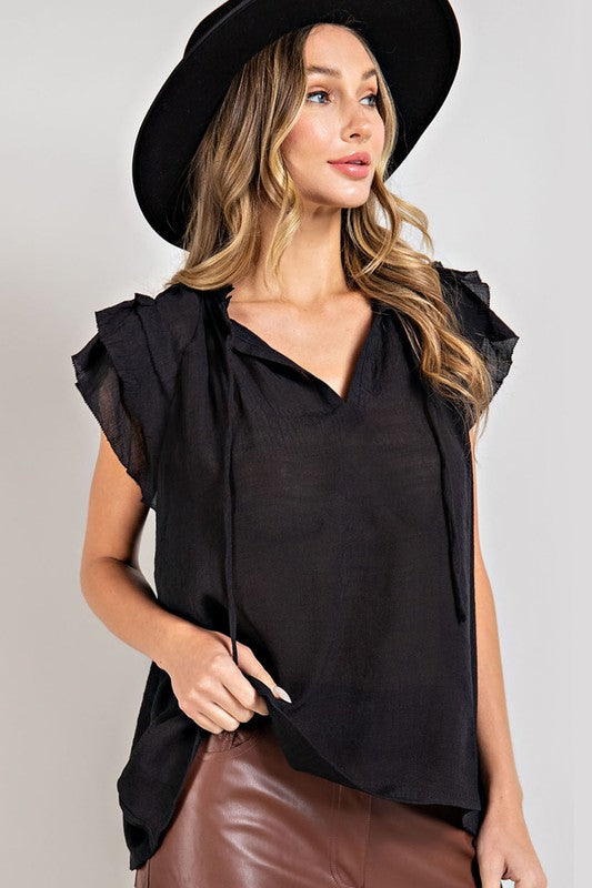 Time to Party Ruffle Top