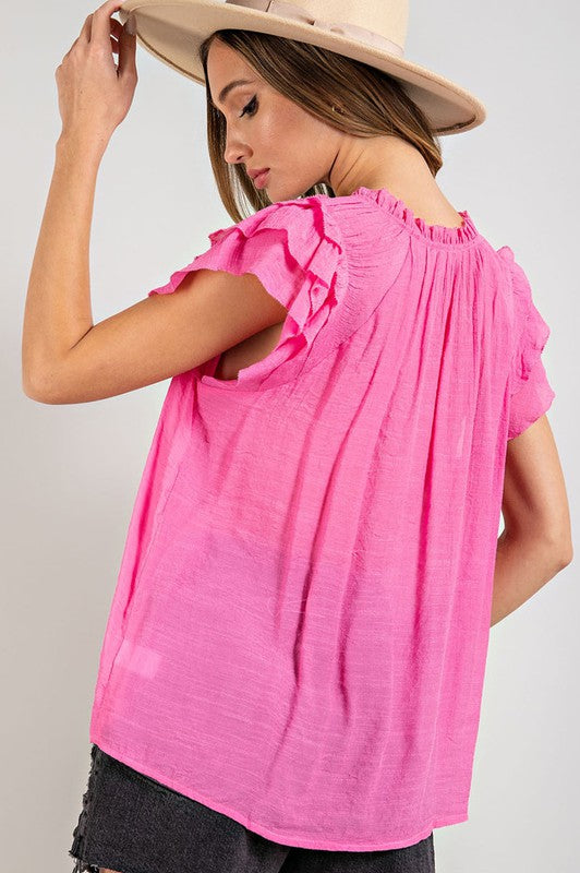 Time to Party Ruffle Top