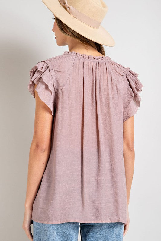 Time to Party Ruffle Top