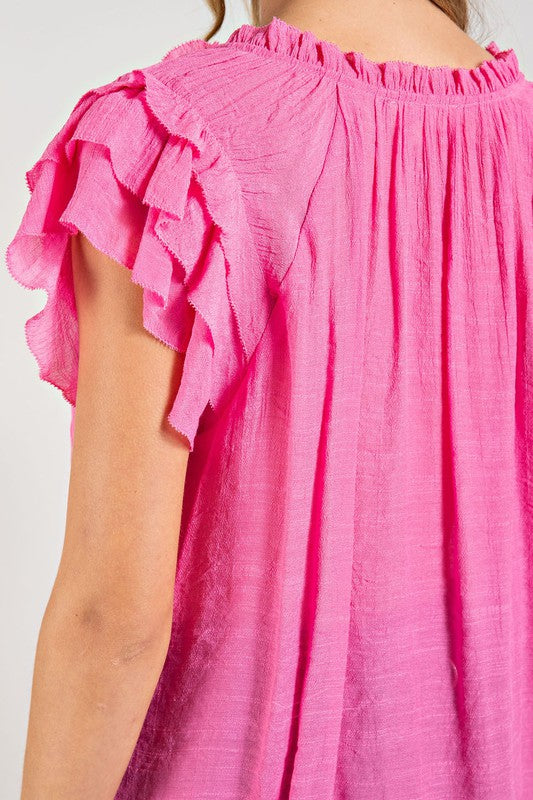 Time to Party Ruffle Top