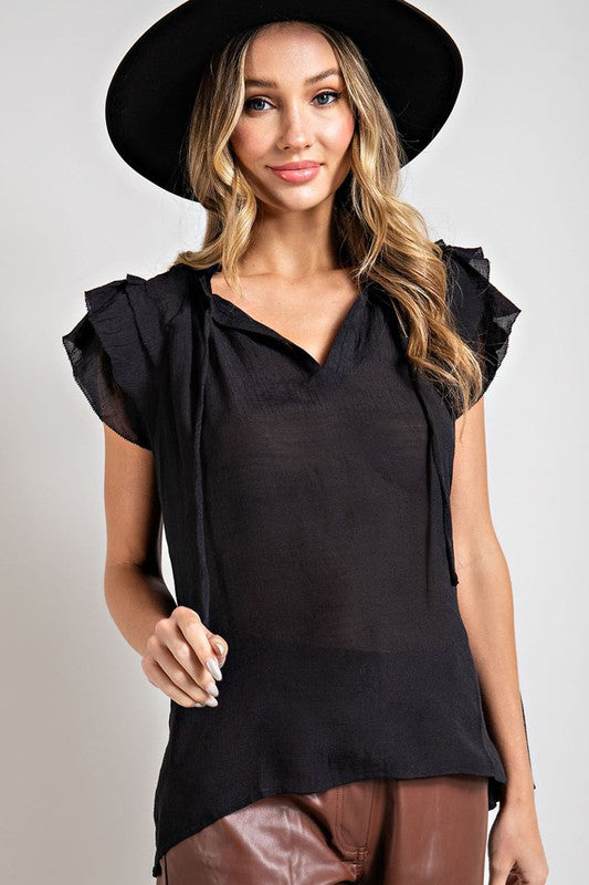 Time to Party Ruffle Top