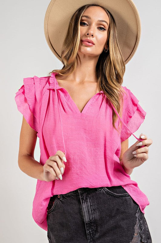Time to Party Ruffle Top