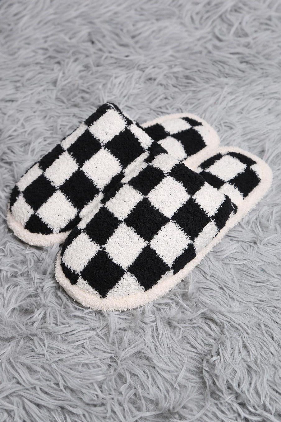 Comfy Luxe Checkered Slippers