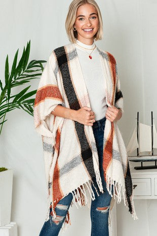 The Anna Plaid Kimono Wrap