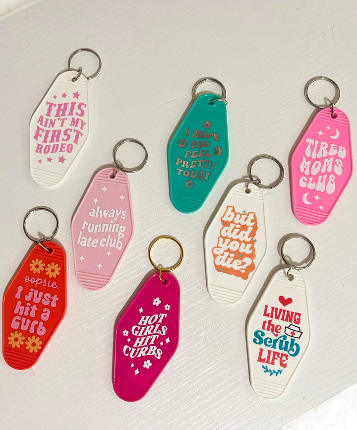 Motel Keychain- Multiple Designs