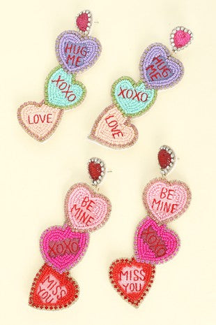 Conversation Hearts Earrings