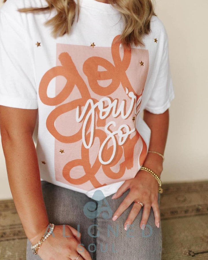 You're So Golden Studded Comfort Color Tee