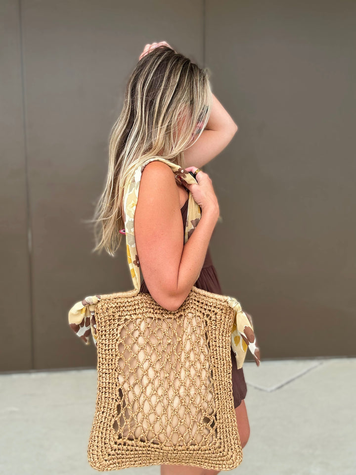 Coastal Charm Braided Tote Bag