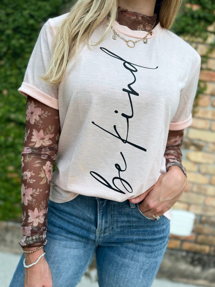 Floral Dreams Mesh Long Sleeve Top