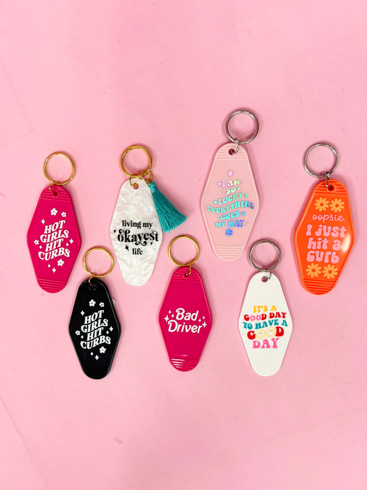 Motel Keychain- Multiple Designs