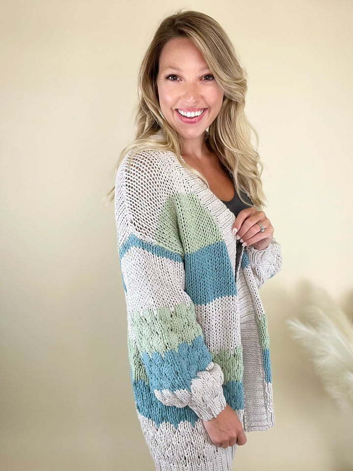 Tranquility Colorblock Knit Cardigan