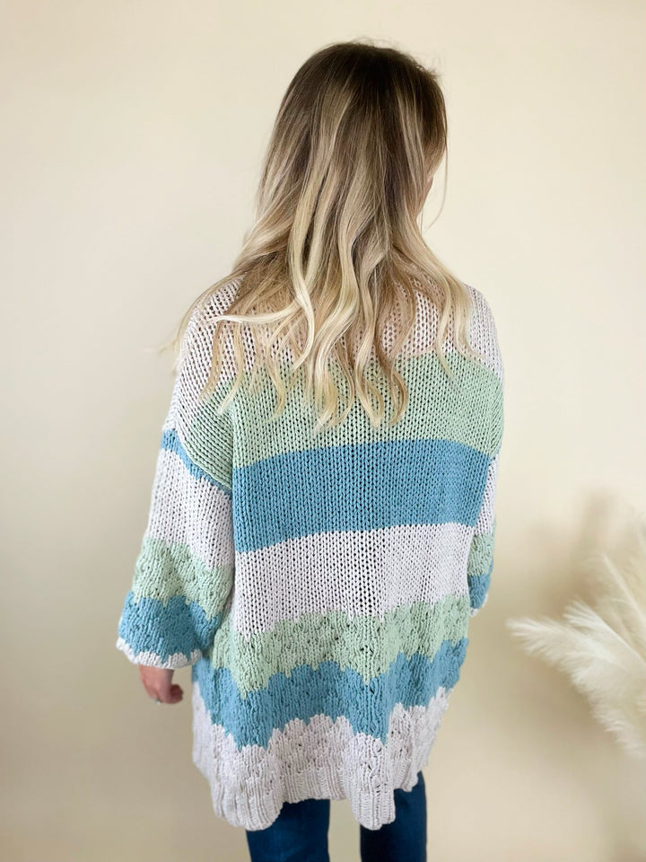 Tranquility Colorblock Knit Cardigan