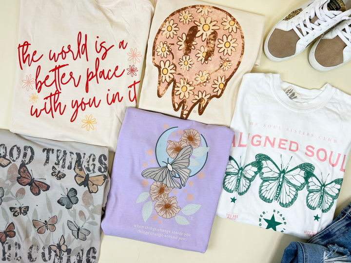 Things Change Orchid Graphic Tee