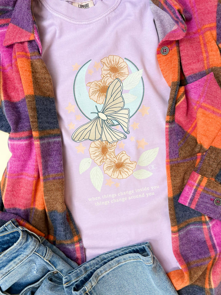 Things Change Orchid Graphic Tee