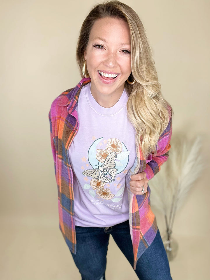 Things Change Orchid Graphic Tee