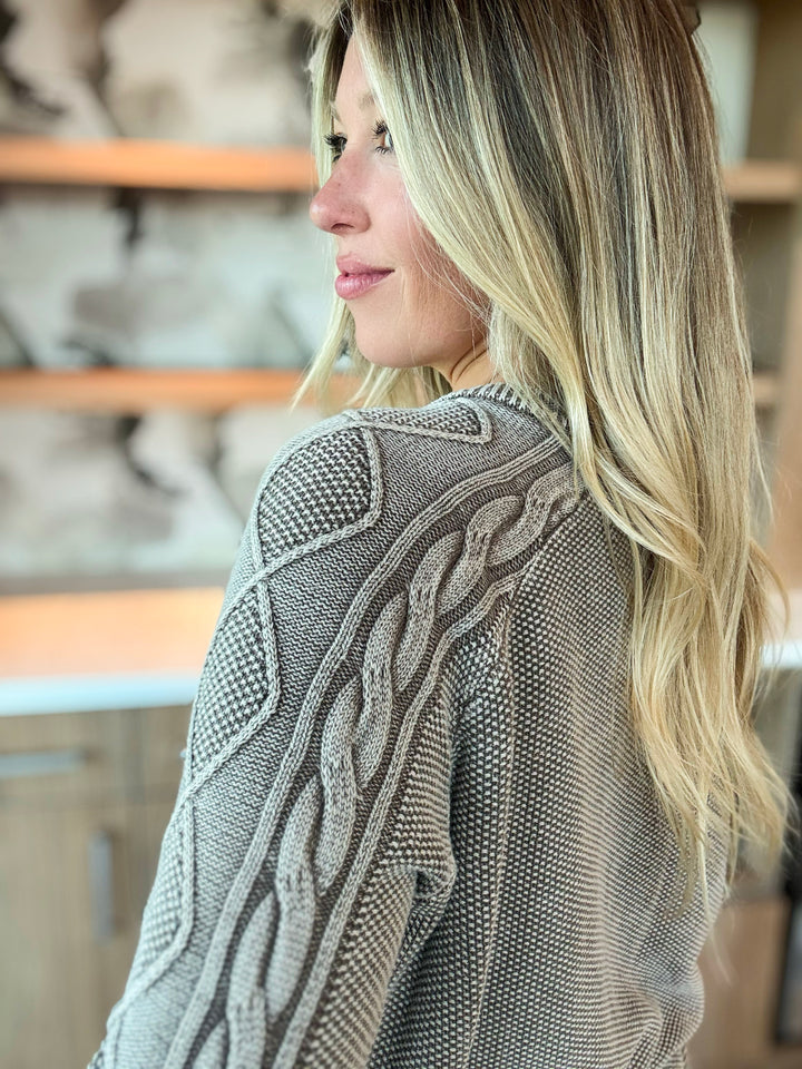 Carry on Cable Knit Pullover