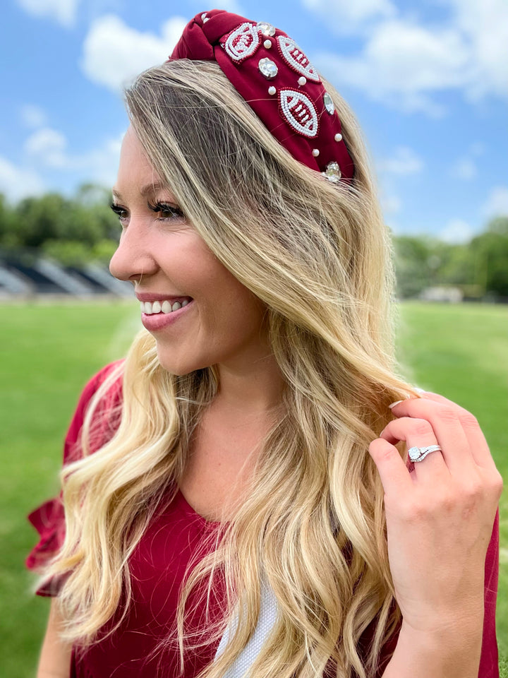 Beaded Game Day Headband