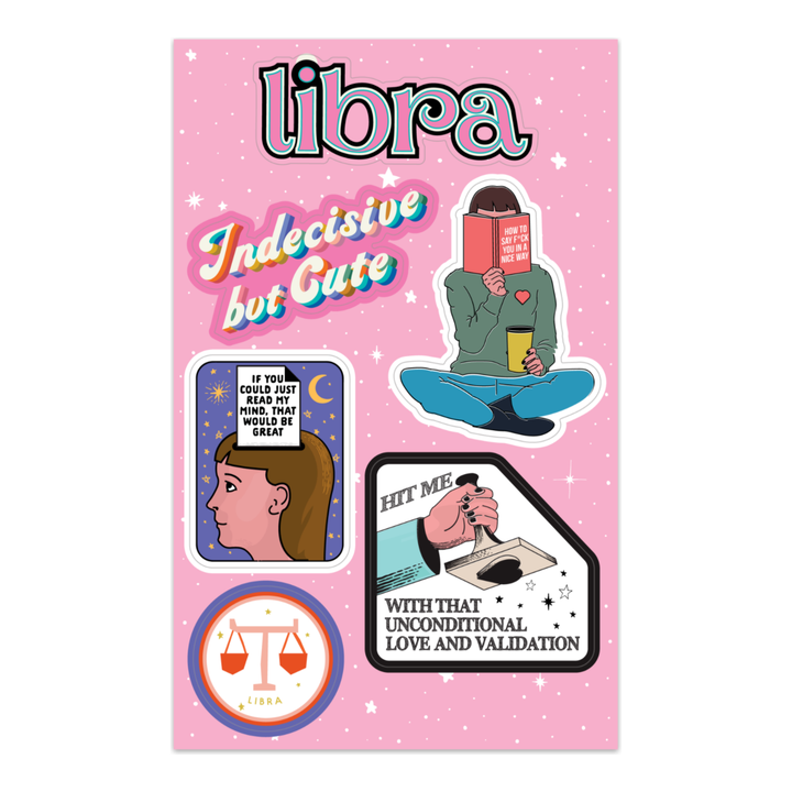 Libra Astrological Sticker Sheet