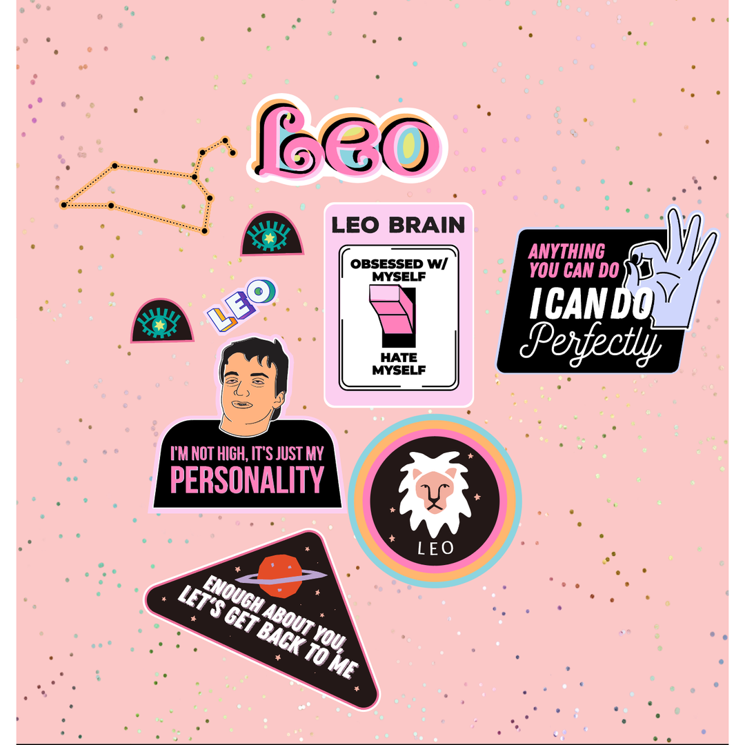 Leo Astrological Sticker Sheet