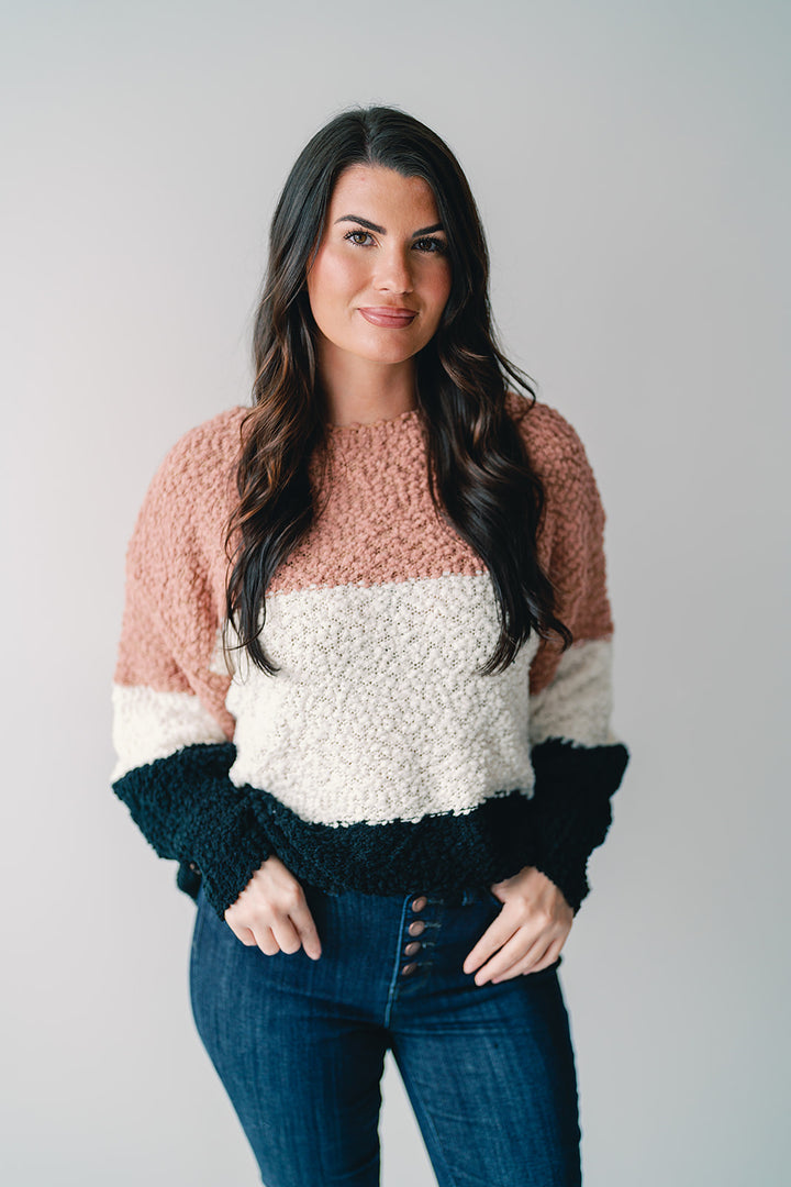 Campfire Cuddles Colorblock Sweater