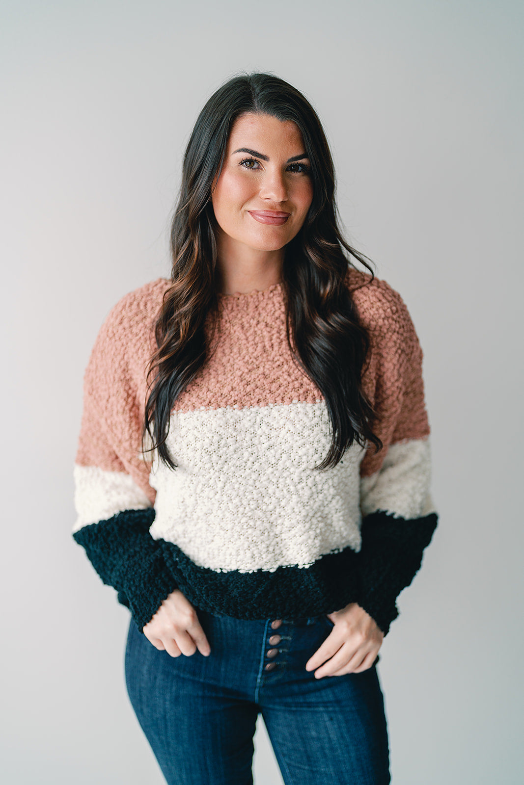 Campfire Cuddles Colorblock Sweater