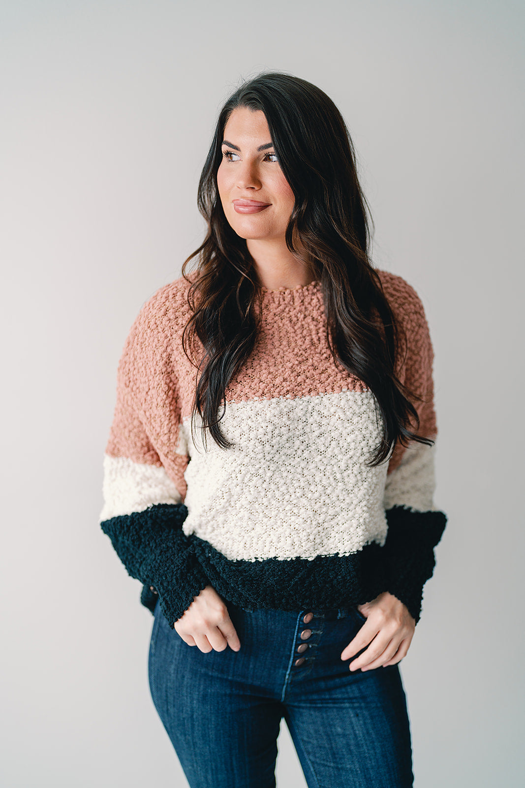 Campfire Cuddles Colorblock Sweater