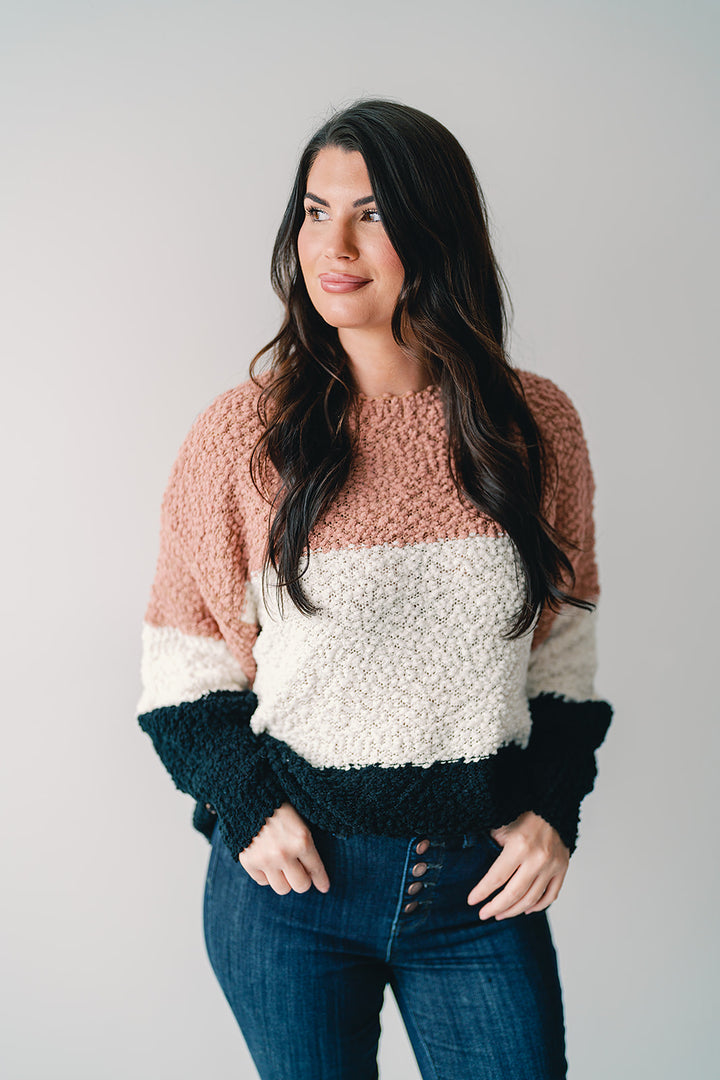 Campfire Cuddles Colorblock Sweater