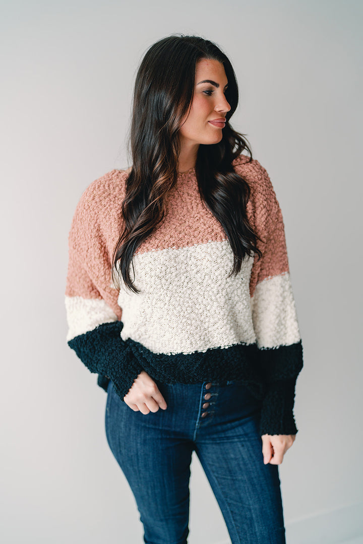 Campfire Cuddles Colorblock Sweater