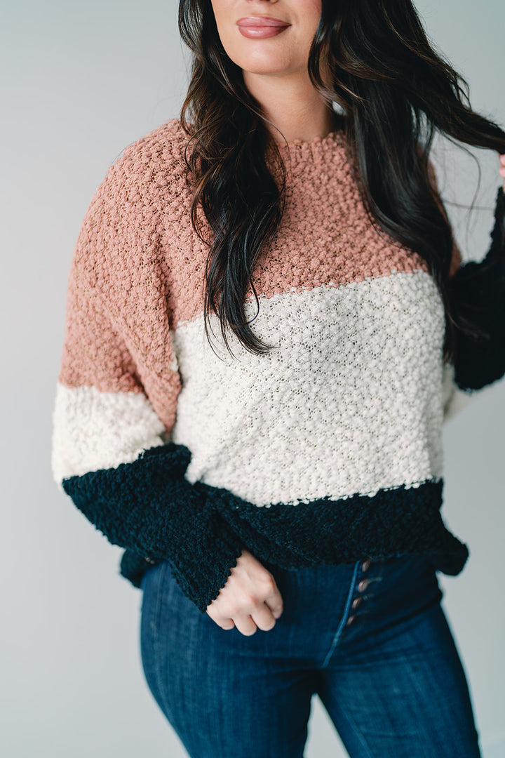 Campfire Cuddles Colorblock Sweater