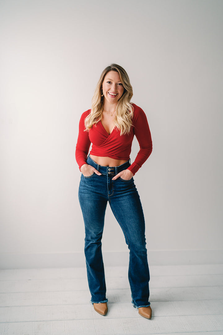Timeless Twist Top- 4 Colors