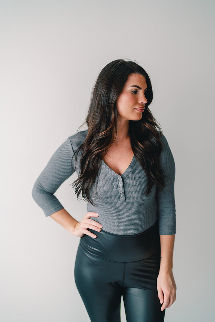 The Lily Waffle Knit Body Suit