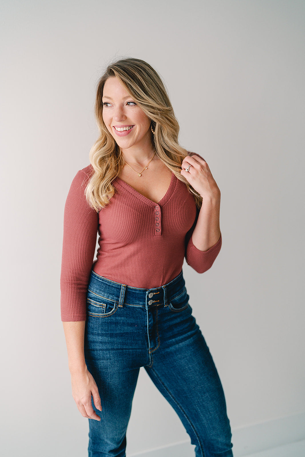 The Lily Waffle Knit Body Suit