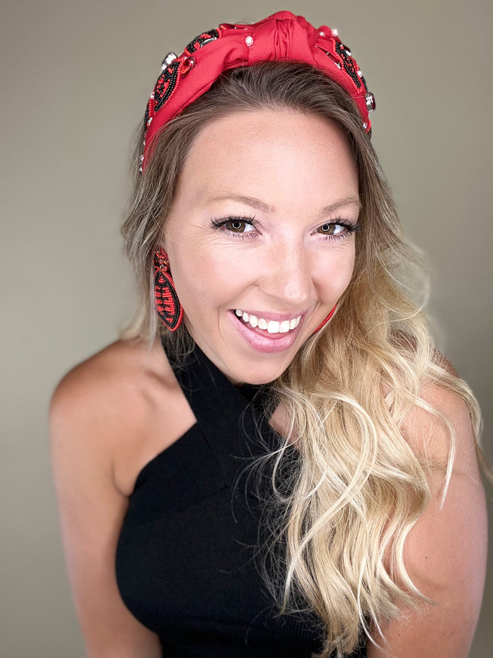 Beaded Game Day Headband