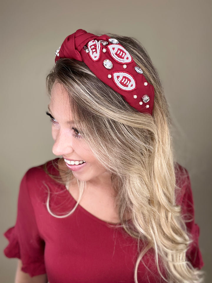 Beaded Game Day Headband