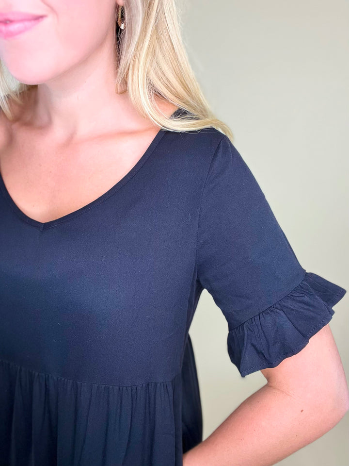 Sass & Class Tiered Ruffle Dress- 2 Colors