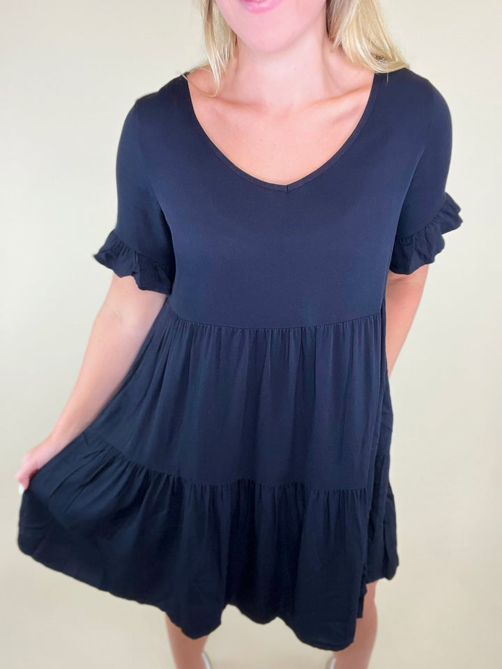Sass & Class Tiered Ruffle Dress- 2 Colors