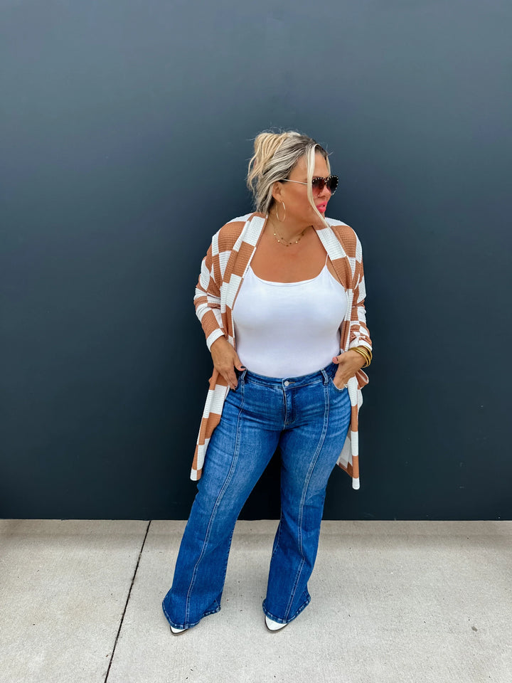 PREORDER: Checker Print Lola Cardigan