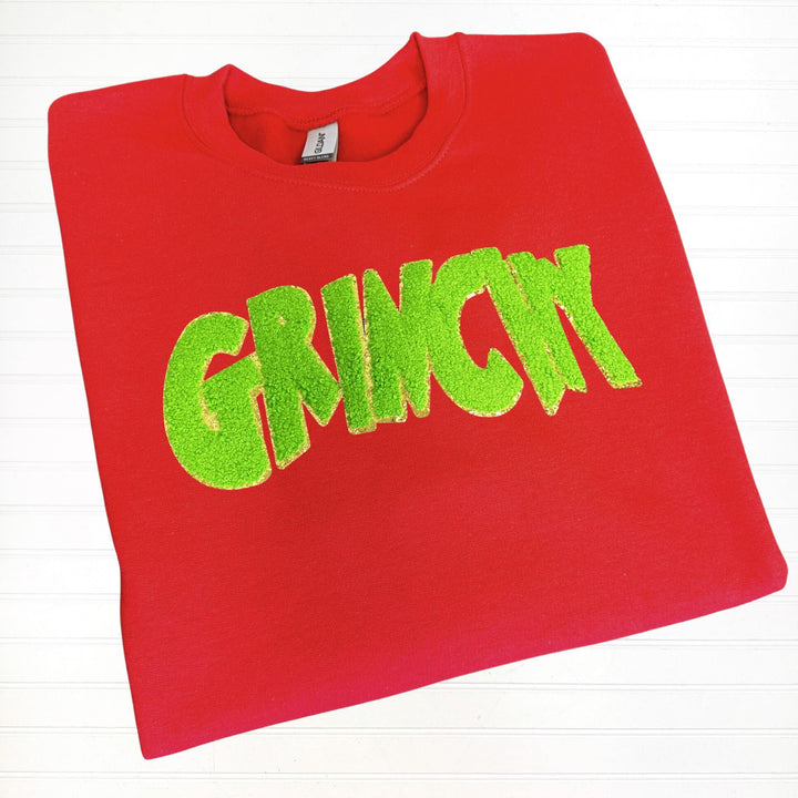 PREORDER: Green Guy Chenille Patch Sweatshirt in Three Colors