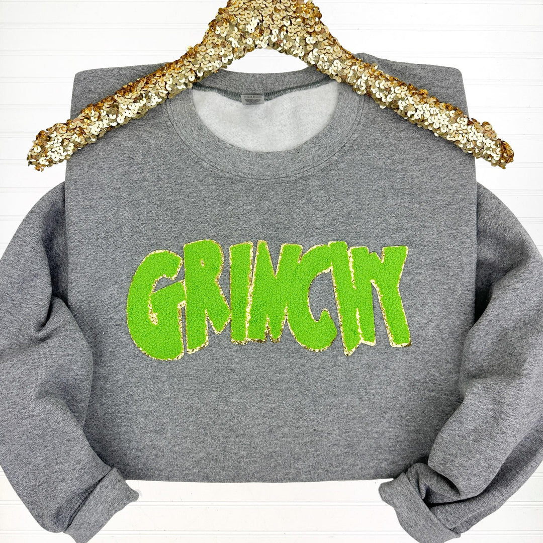 PREORDER: Green Guy Chenille Patch Sweatshirt in Three Colors