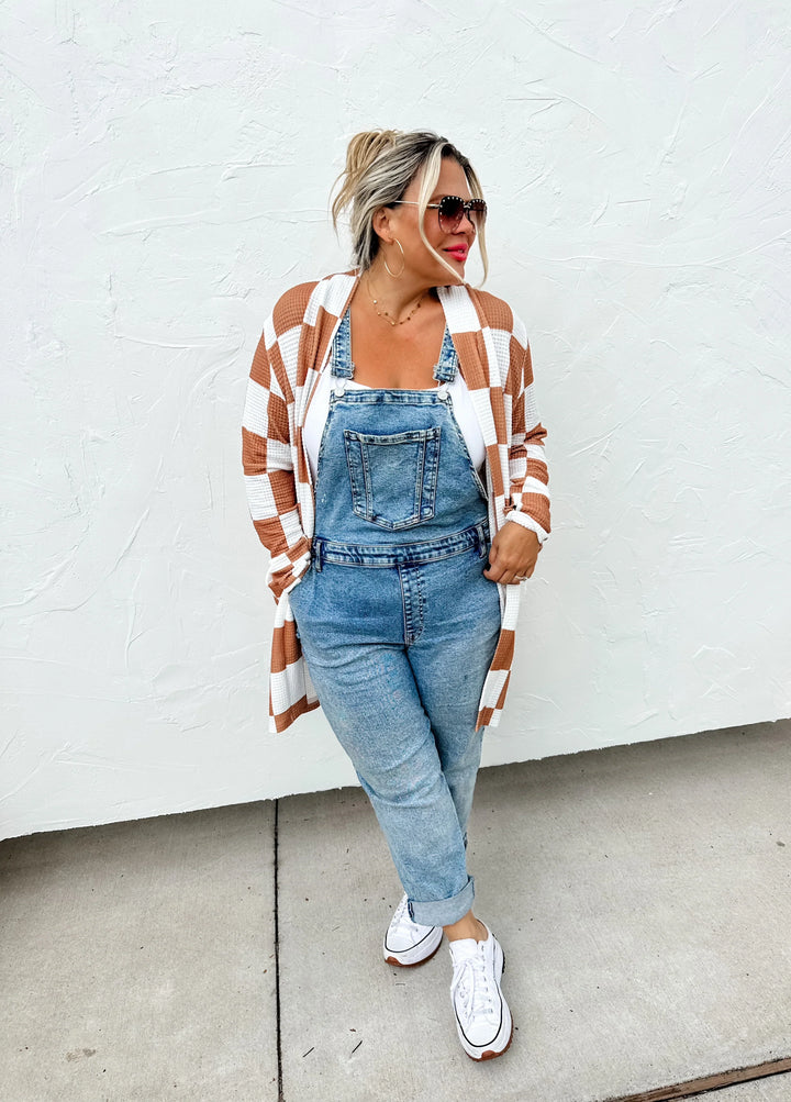 PREORDER: Checker Print Lola Cardigan