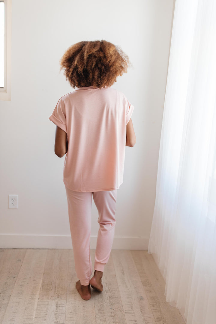 Luxurious Loungewear Top In Blush