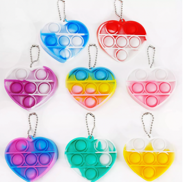 Valentine Heart Popper Fidgets (Pack of 10)