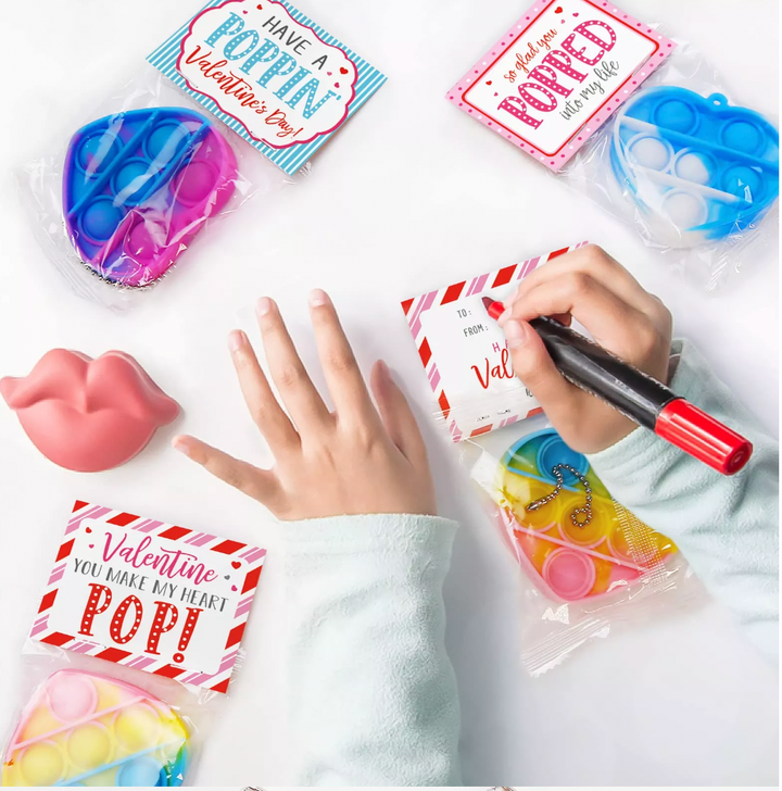 Valentine Heart Popper Fidgets (Pack of 10)